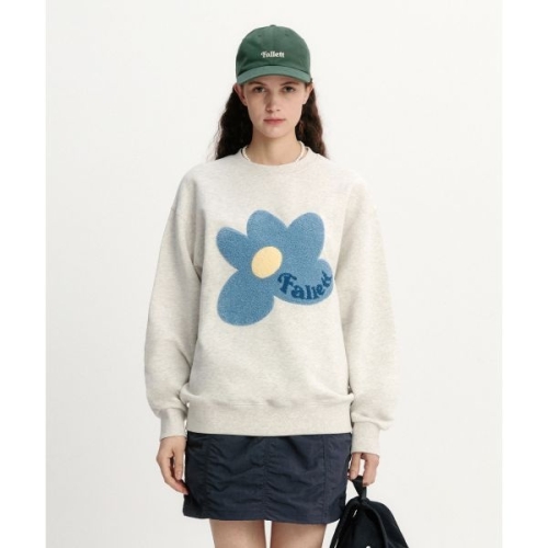 비케이브 팔렛 FALLETT 예스리아 Pick부클 플라워 맨투맨 오트밀 264527