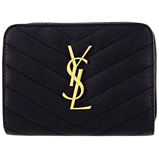 생로랑 모노그램 컴팩트 지퍼 어라운드 지갑 403723 BOW01 1000_이미지