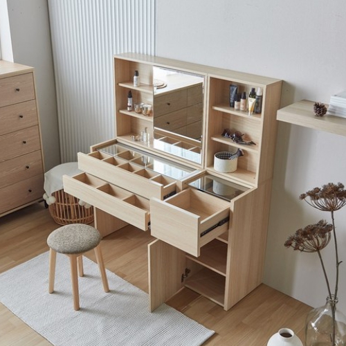 리샘 세도나 디바이더서랍 시크릿 수납 화장대 1200_이미지