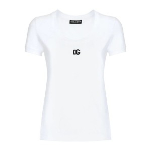 돌체앤가바나 로고 DG 반팔티셔츠 F8U71Z/FUEEY W0800 BIANCO OTT_이미지
