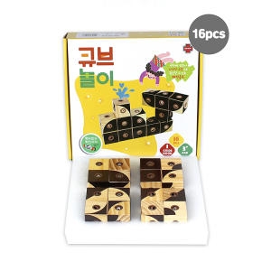 에드토이 큐브 놀이 원목 자석 블럭