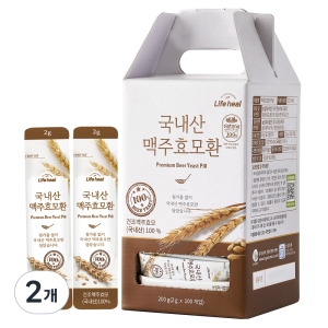 국내산 저온건조 맥주효모환 100포 200g 2개