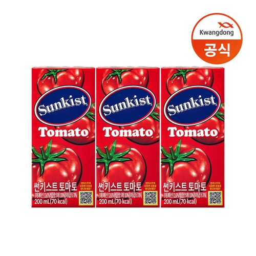 광동제약 썬키스트 토마토 200ml (48개)_이미지