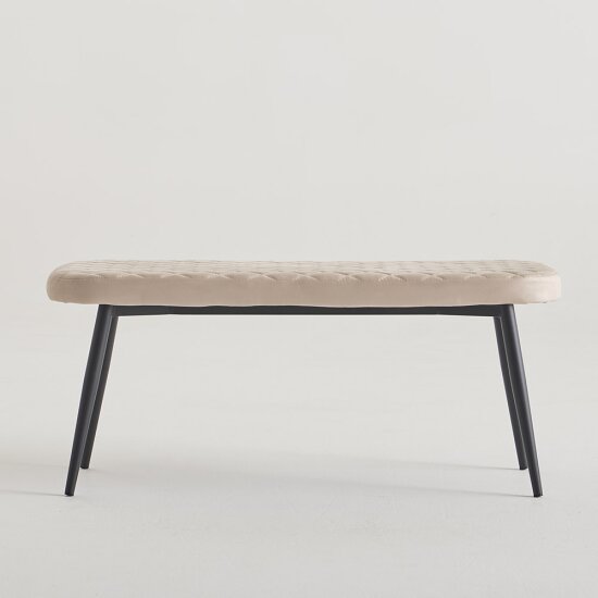 우아미가구 루헨 스웨이드 카페 식탁 2인 벤치의자_이미지