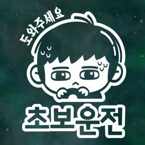 리틀메테오 초보운전 스티커 도와주세요 랄프 LMCN-028