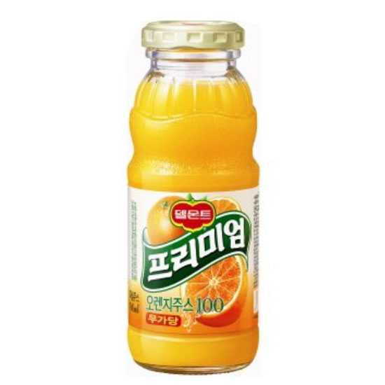 롯데칠성음료 델몬트 프리미엄 오렌지 병 180ml (12개)_이미지