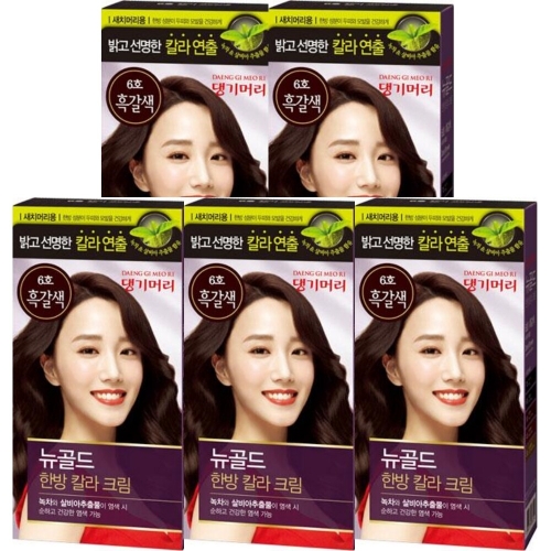 댕기머리 뉴골드 한방 칼라크림 (5개)_이미지