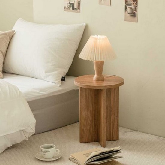 우드레이 이든 원형 사이드테이블 (S)_이미지