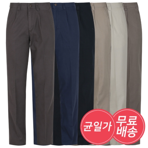 리빌모아 남자바지 링클프리 스판 봄여름 팬츠 남성 원턱 면바지_이미지