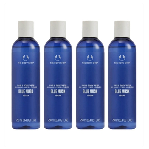 더바디샵 블루 머스크 헤어 앤 바디워시 머스크향 250ml (4개)_이미지