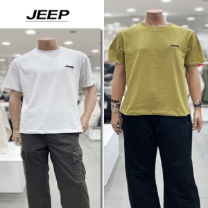 JEEP 남녀공용 스몰로고 반팔티셔츠 JR2TSU092WH _DG