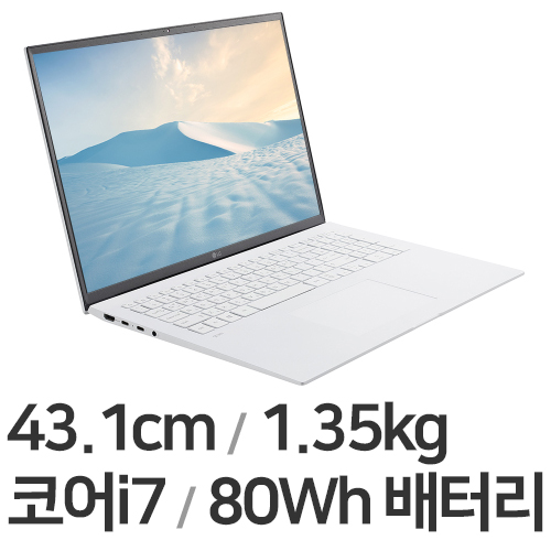 LG전자 2021 그램17 17ZD90P-GX7TK WIN10 (리퍼비시)