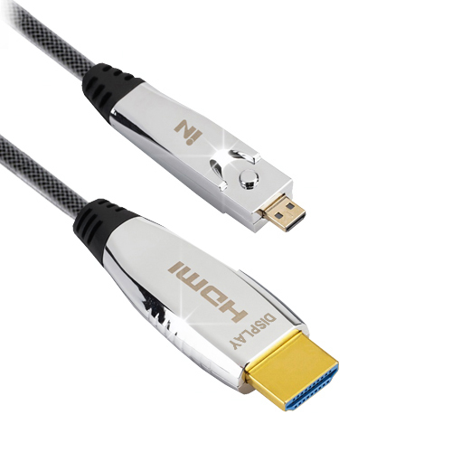 인네트워크 매쉬 Micro HDMI to HDMI 2.0 AOC 케이블 (IN-MCHAOC2020, 20m)