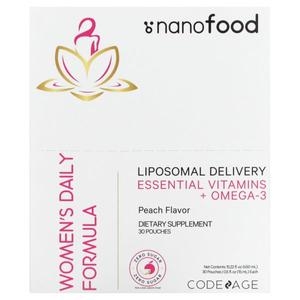 코드에이지 Nanofood 리포소말 여성용 일일 포뮬라 복숭아 파우치 15ml 30포 (1개)_이미지