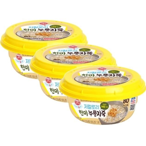 오뚜기 저칼로리 현미누룽지죽 215g (3개)