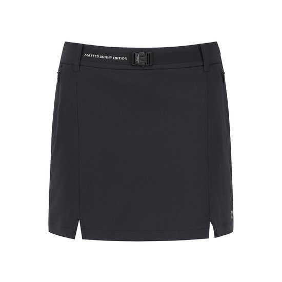 마스터바니에디션 백 엠보 심볼 벨티드 큐롯 스커트 421F1PC217_BK