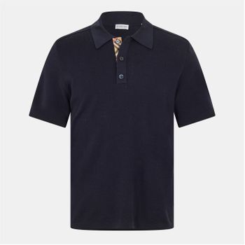 남성 니트 반팔 폴로 셔츠 Mens Burb Knitted Short-Sleeve Polo Shirt 540132 Navy 14.._이미지