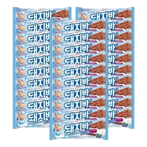 롯데제과 돼지바 요거트 저당 70ml (30개)