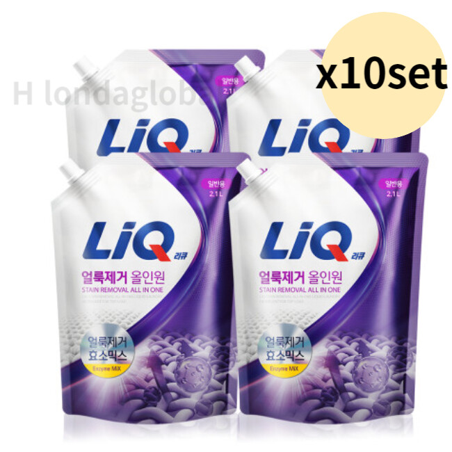 리큐 얼룩제거 올인원 일반용 리필 2.1L (40개)_이미지