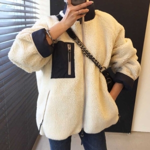 여자 겨울 캐주얼 러블리룩 플리스 자켓 예쁜 아우터 W9B471F