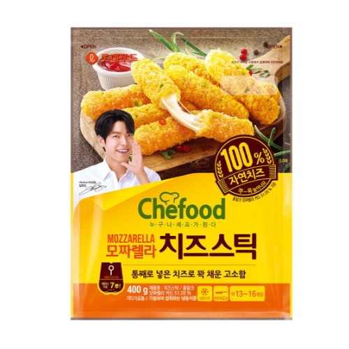 롯데웰푸드 쉐푸드 모짜렐라 치즈스틱 400g (3개)_이미지