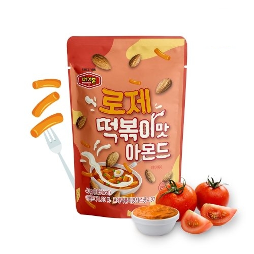 머거본 로제떡볶이맛 아몬드 40g (40개)_이미지