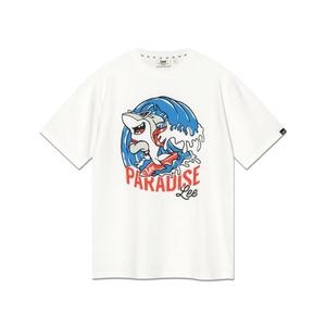 샤크 파라다이스 그래픽 티셔츠 화이트 LE2502ST18WH 729996 XL 729996