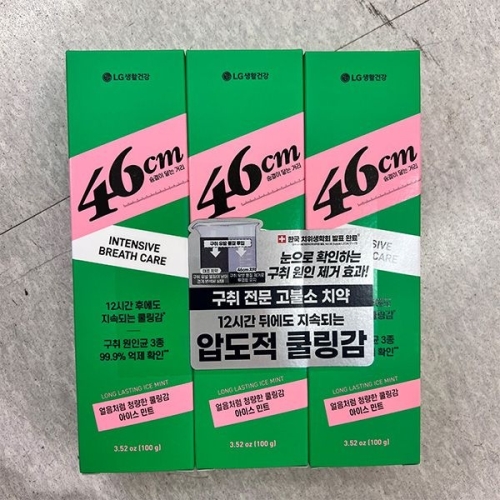 46cm 고불소 롱래스팅 아이스민트 치약 100g