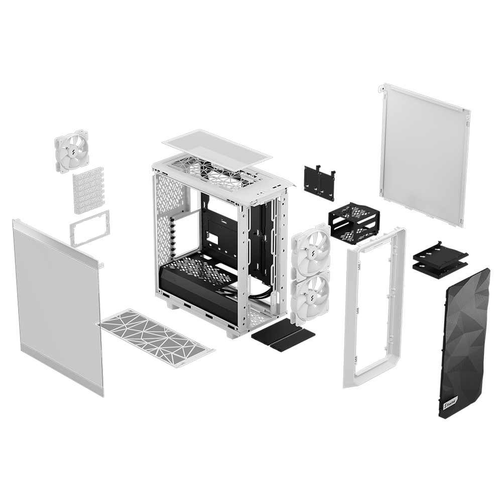Fractal Design Meshify 2 Compact Lite Clear 강화유리 (화이트)_이미지