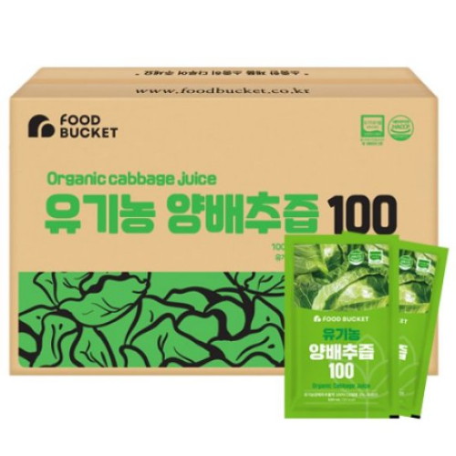 참들식품 푸드버킷 유기농 양배추즙100 100ml 100포