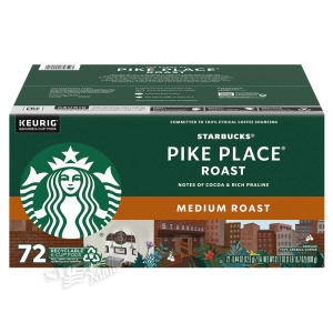 ��Ÿ���� ĸ�� Ŀ�� ����ũ �÷��̽� �̵�� �ν�Ʈ 72�� PIKE PLACE MEDIUM ROAST K-CUP, 72-CO