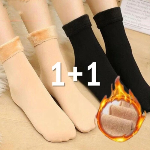 HOTBBA / 1+1 한파대비 겨울 융털 기모 양말 URK067