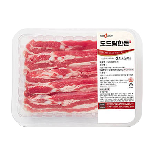 도드람푸드 도드람한돈 냉장 삼겹살 구이용 500g (1개)