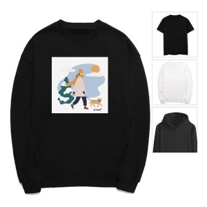 키밍 겨울산책 티셔츠 강아지 집사들 후드티 맨투맨 W548ECF