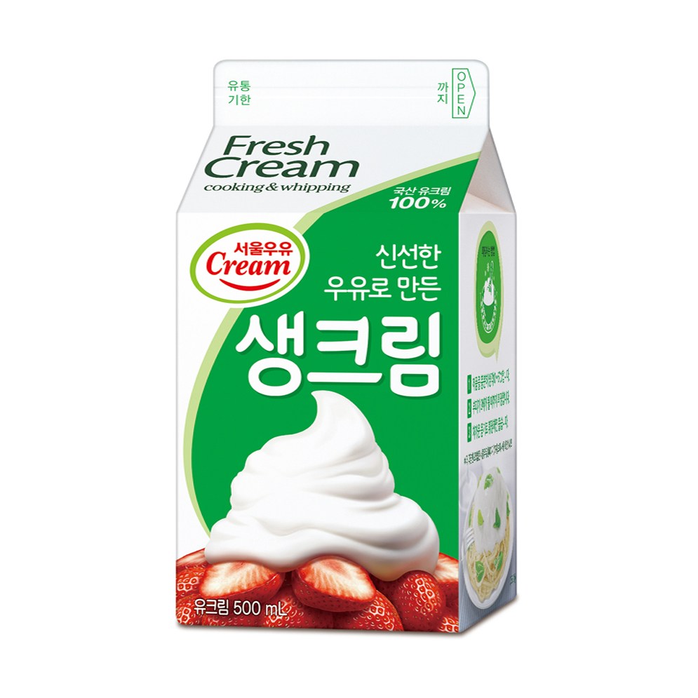 서울우유 생크림 500ml (4개)_이미지