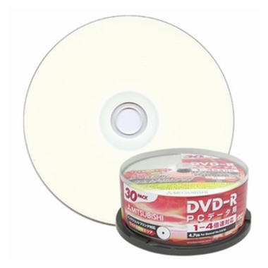 미쓰비시 DVD-R 4.7GB 4x 프린터블 30장_이미지