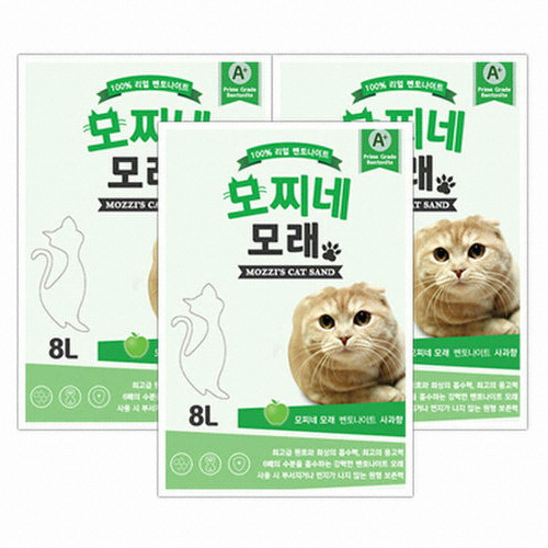 코리아독스 모찌네 모래 사과향 6.2kg (3개)_이미지