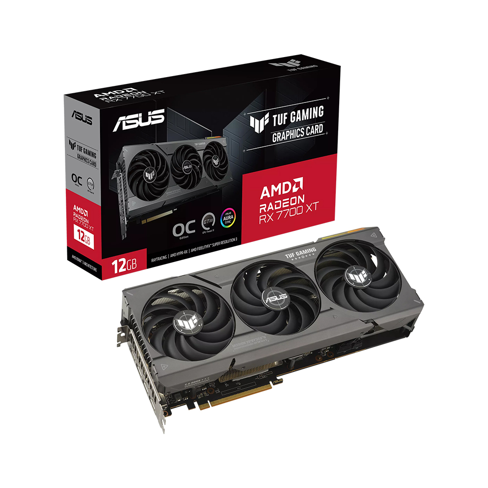 ASUS TUF Gaming 라데온 RX 7700 XT O12G OC D6 12GB