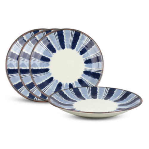  오리엔트트레이딩 다미도쿠사 원접시 25.2cm [4개]