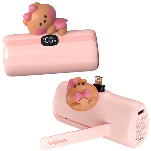 보바 라인프렌즈 미니니 20W 도킹형 보조배터리 VA-103 4800mAh (8핀)_이미지