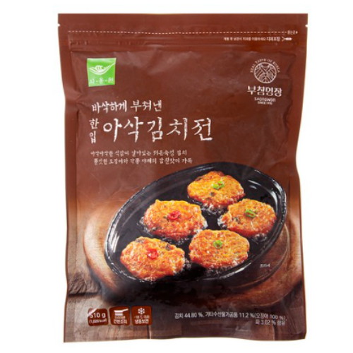 사옹원 부침명장 한입 아삭김치전 510g이미지입니다. 누르면 해당 게시물로 새창이동합니다.