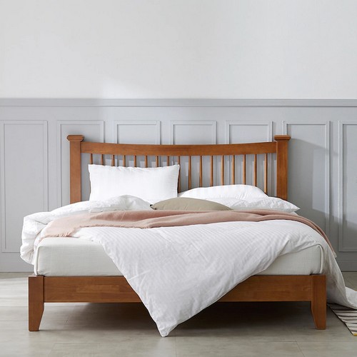 오크빌 부그 원목 침대 Q (매트별도)