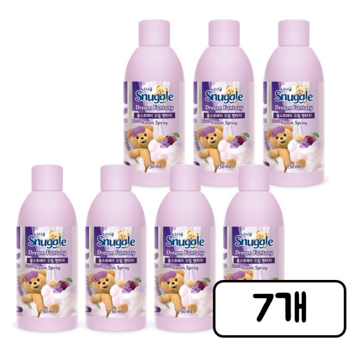 유니레버 스너글 룸스프레이 드림 판타지 리필 150ml (7개)