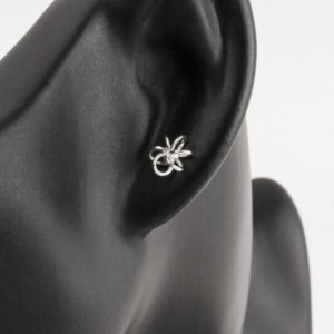 브이와이VY 여자 라인 플라원 은침 귀걸이_A31109_18413511_5