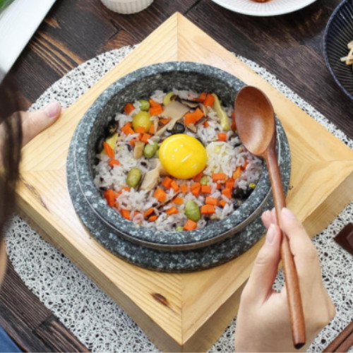ㅤ더하다하우스 돌솥 비빔밥 곱돌 뚝배기 냄비 장수 돌솥밥 (14cm)_이미지