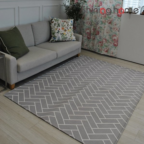 샤이닝홈 샤인 썸머 쿨러그 헤링본 사각매트 (230x170cm)_이미지