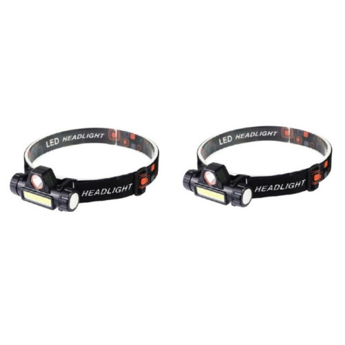 등산용 헤드렌턴 led 충전식 2가지모드 낚시 헤드라이트 2개