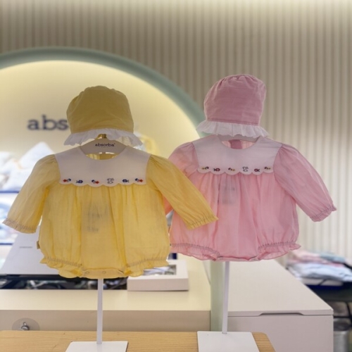 압소바 마농우주복 노랑 핑크 2벌 쌍둥이세트 A2A1122306_이미지