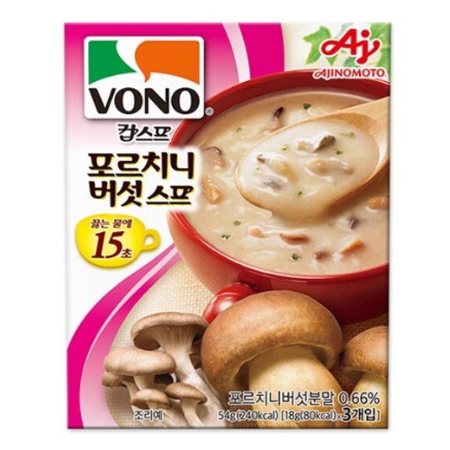 농심 보노 포르치니버섯 스프 54g (6개)_이미지