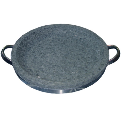 금산돌그릇 장수곱돌 원형불고기판